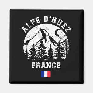 Aimant Alpe Dhuez France Alpes Station De Ski Alpin Pour