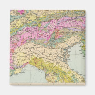 Aimant Alpenlander - Carte Atlas des Alpes