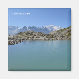 Aimant Alpes de Français de Blanc Chamonix de laque