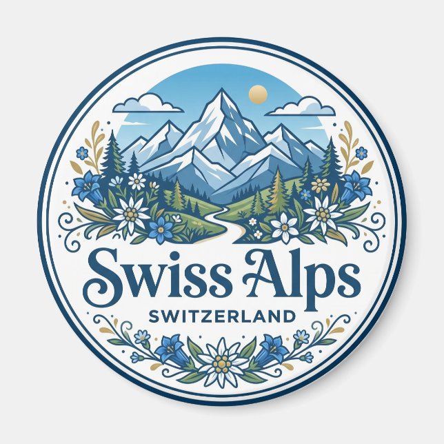 Aimant Alpes suisses Suisse (Devant)
