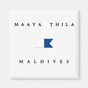 Aimant Alpha drapeau de piqué de Maaya Thila Maldives