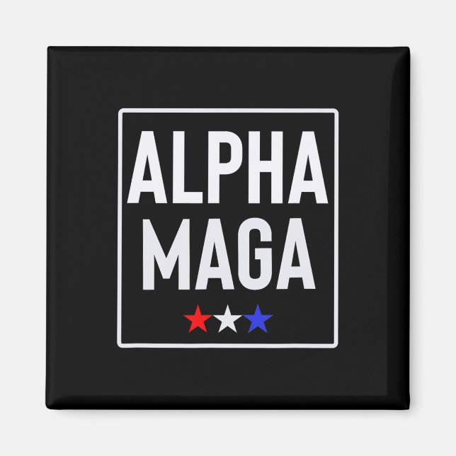 Aimant Alpha Mega Trump Conception des élections 2024 (Devant)