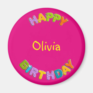 Aimant alphabet animal - anniversaire