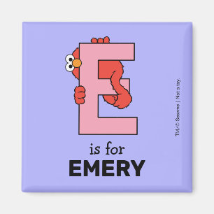 Aimant Alphabet d'Elmo   E Rose