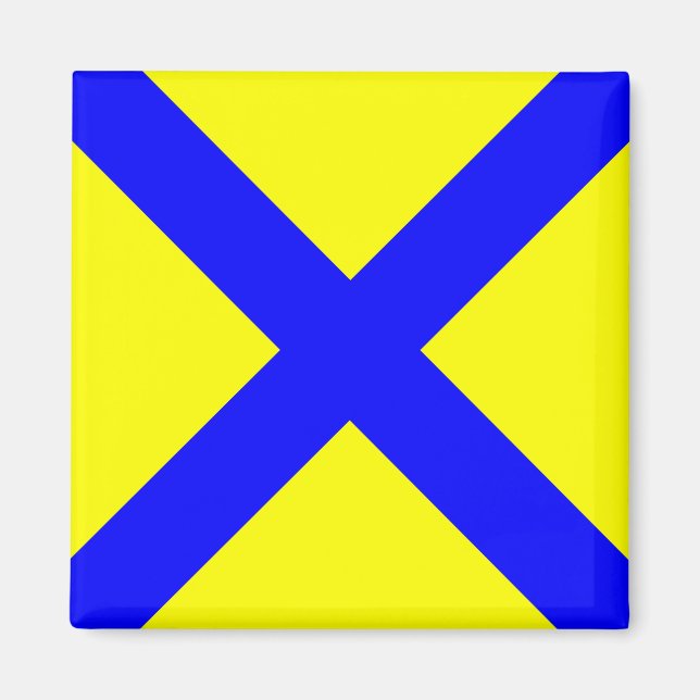 Aimant alphabet marin maritime numéro cinq symbole drapea (Devant)