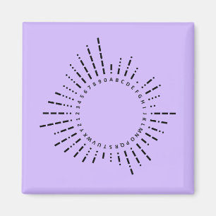 Aimant Alphabet Morse – Conception Technologie Violet