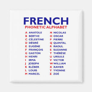 Aimant Alphabet phonétique français 
