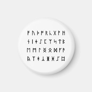 Aimant Alphabet Runique [Futhorc]