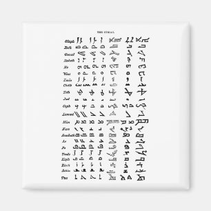 Aimant Alphabet Syrie antique