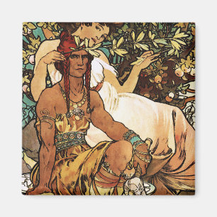 Aimant Alphonse (Alfons) Mucha - art Nouveau - âge mûr