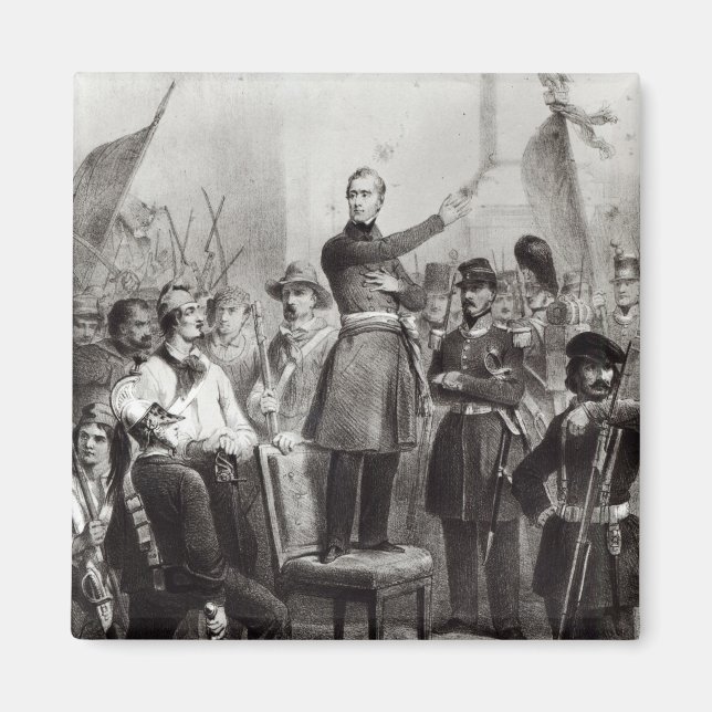 Aimant Alphonse de Lamartine à l'Hôtel de Ville (Devant)