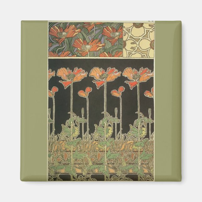 Aimant Alphonse Maria Mucha ~ Décoratifs (Devant)