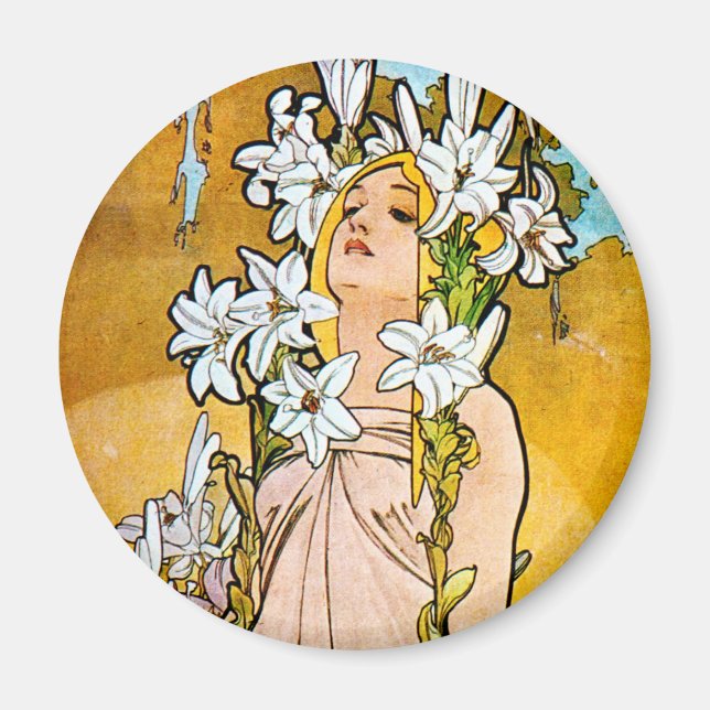Aimant Alphonse Mucha (Devant)