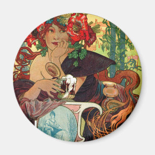 Aimant Alphonse Mucha Bieres De La Meuse