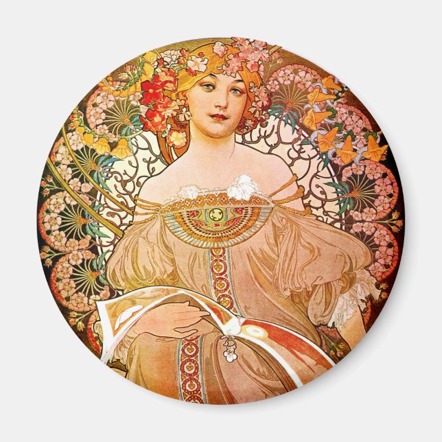 Aimant Alphonse Mucha Dreaming (Devant)