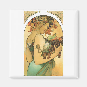 Aimant Alphonse Mucha ~ Fruit. 1897