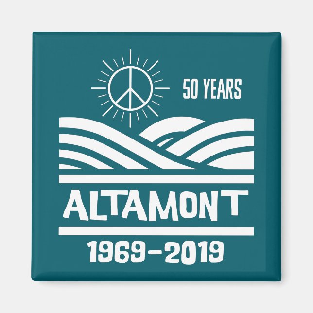 Aimant Altamont Speedway 1969-2019 50e anniversaire (Devant)