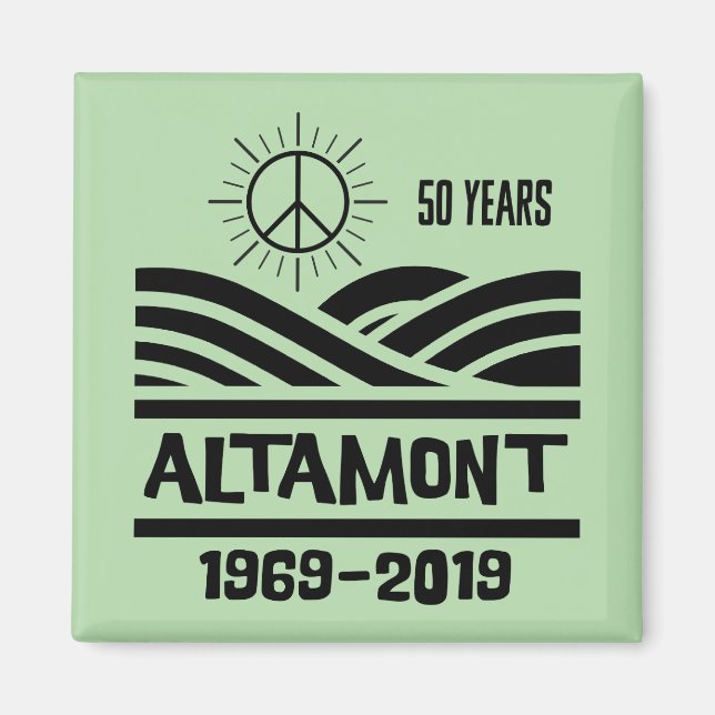Aimant Altamont Speedway 1969-2019 50e anniversaire (Devant)
