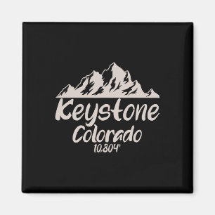 Aimant Altitude cool Keystone Colorado Tee Ski Snowbo