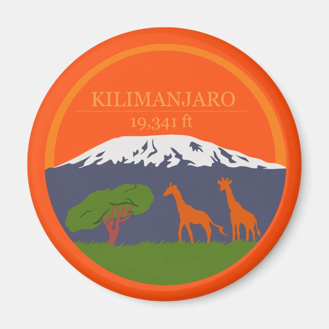 Aimant Altitude du Kilimandjaro (Devant)