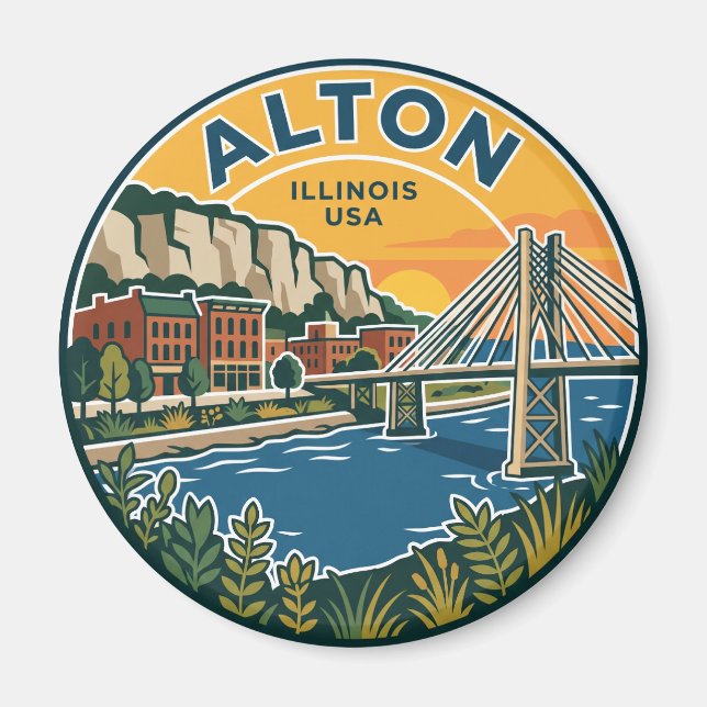 Aimant Alton Illinois États-Unis (Devant)