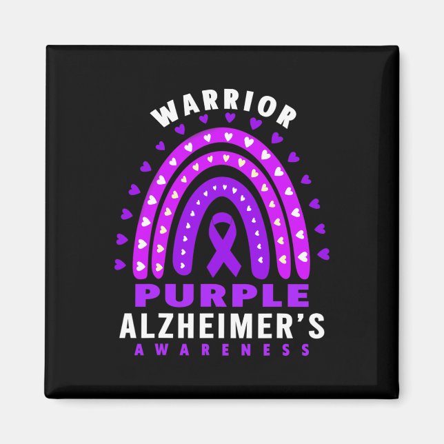 Aimant - Alzheimerheimer Warrior - La sensibilisation de  (Devant)