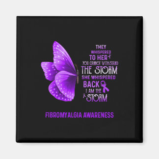 Aimant Am Le Papillon De Sensibilisation À La Fibromyalgi