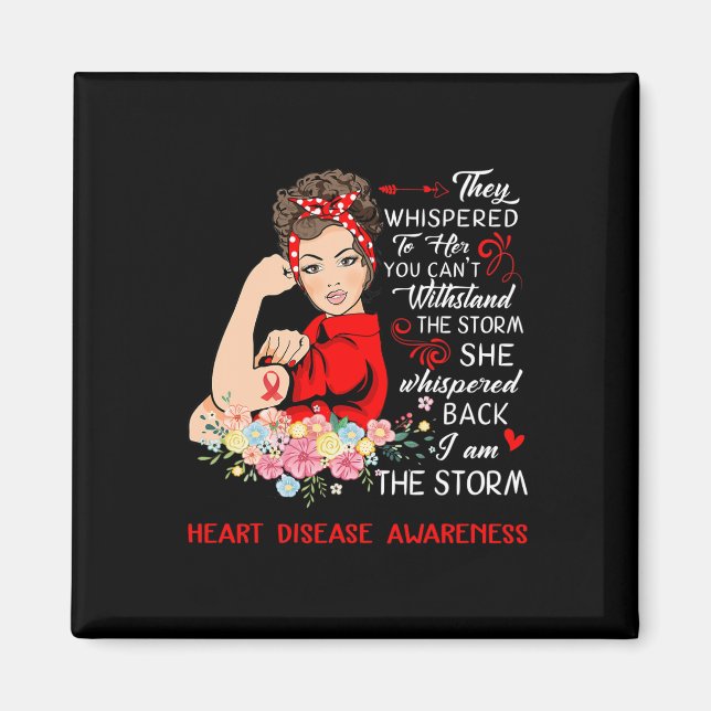 Aimant Am The Storm Heart Disease Awareness (Devant)