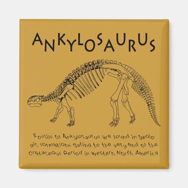 Aimant Amande ankylosaurus (Devant)