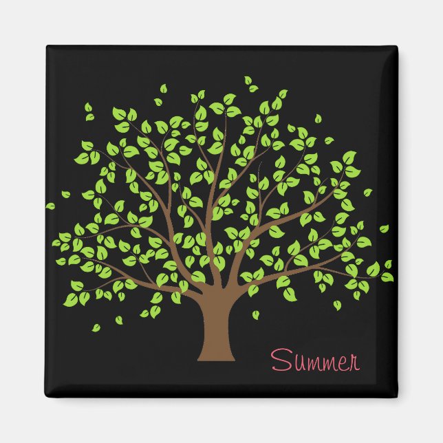 Aimant Amande d'arbre vert (Devant)