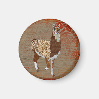 Aimant Amande de lama de bronze