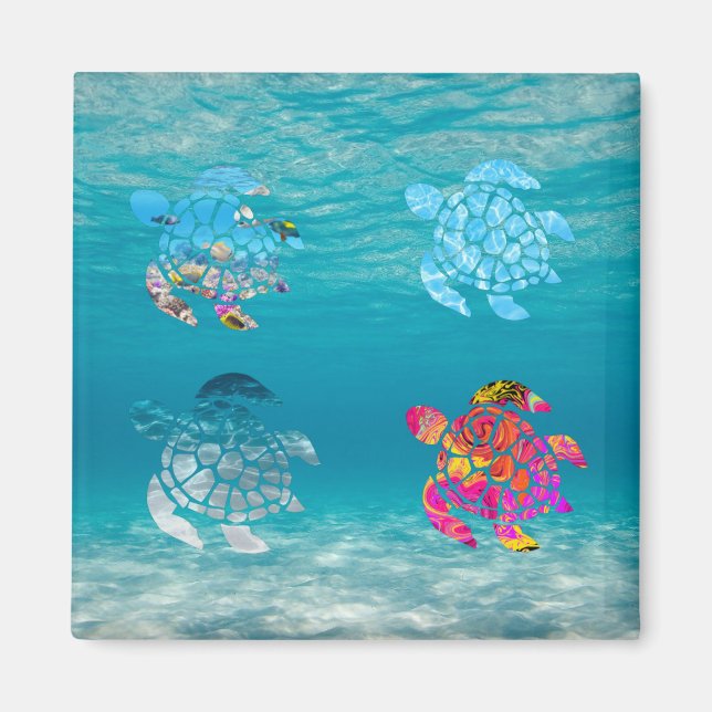 Aimant Amande de tortue de mer (Devant)