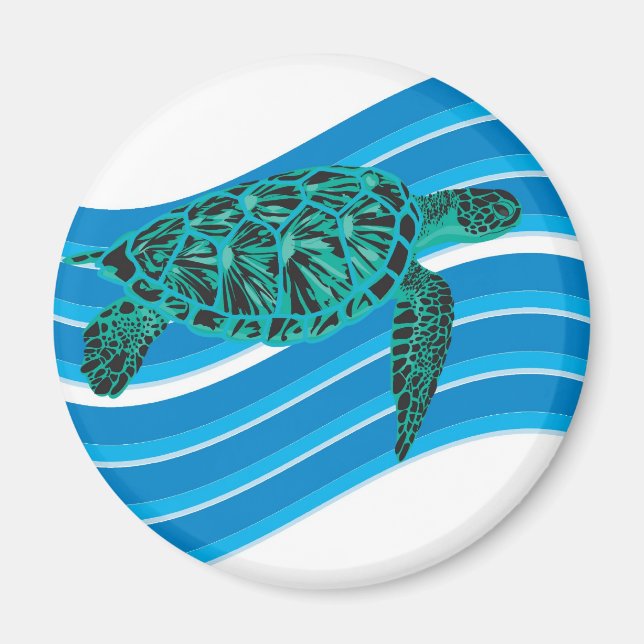 Aimant Amande de tortue de mer (Devant)