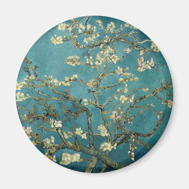 Aimant Amandier en fleurs, Vincent van Gogh. (Devant)