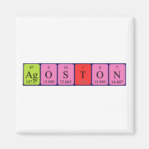 Aimant Amannet de nom de table périodique Ágoston