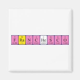 Aimant Amannet de nom de table périodique Franchesco
