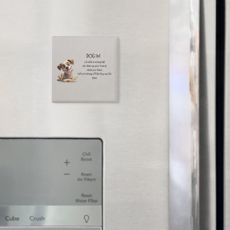 Aimant Amant de chien amusant - Cadeau d'été pour animal 