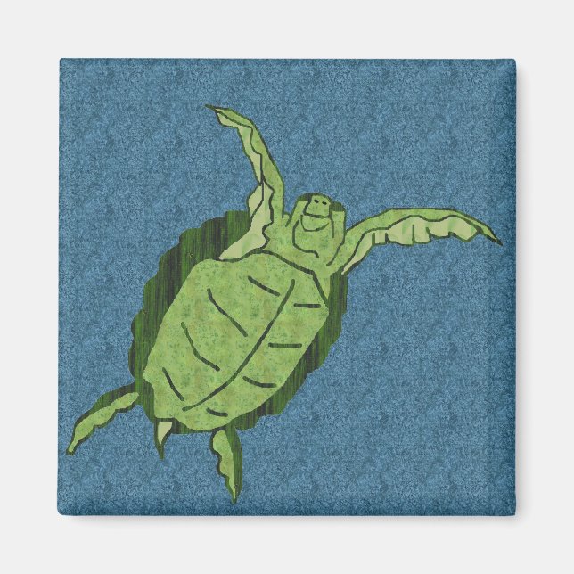 Aimant Amante de la tortue de mer (Devant)