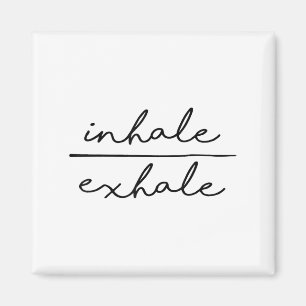 Aimant Amante de yoga Inhale & Exhale Motiva femmes d