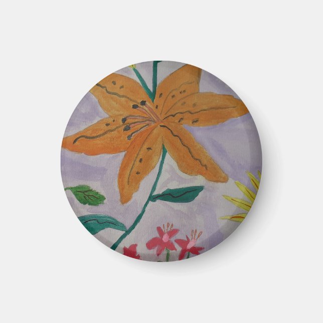 Aimant Amante Lily orange (Devant)