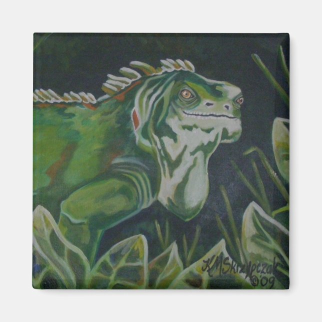 Aimant Amante verte Lizard Iguana (Devant)