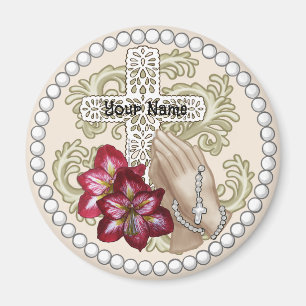 Aimant Amaryllis Rosaire