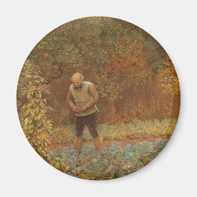 Aimant Amateur (Coachman & Cabbages) par Frederick Walker (Devant)