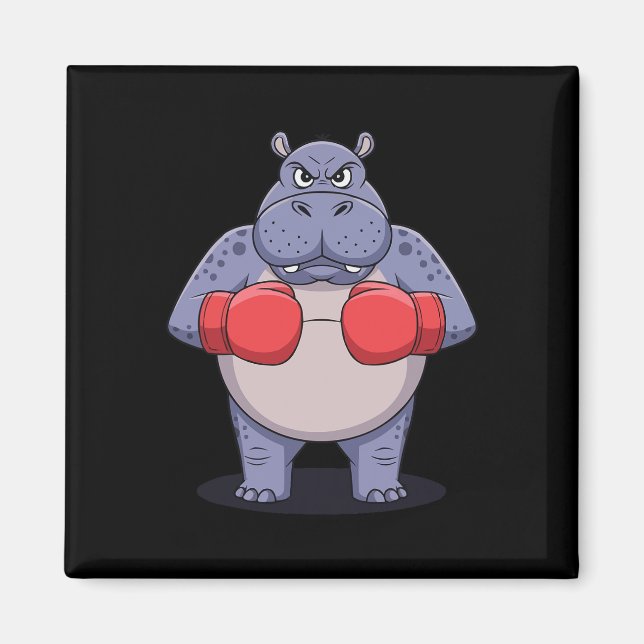 Aimant Amateur de animaux Combat de boxe Sport Combat Box (Devant)