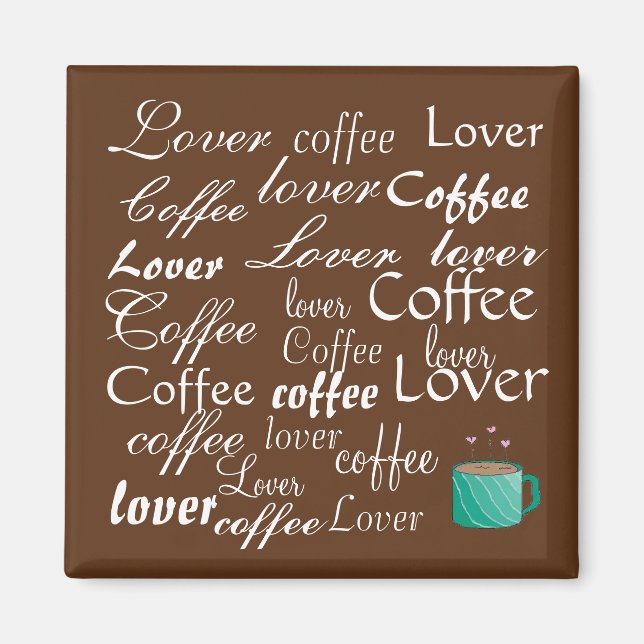 Aimant Amateur de café (Devant)