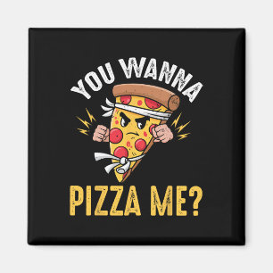 Aimant Amateur de Pizza - Vous voulez une part de moi Nin