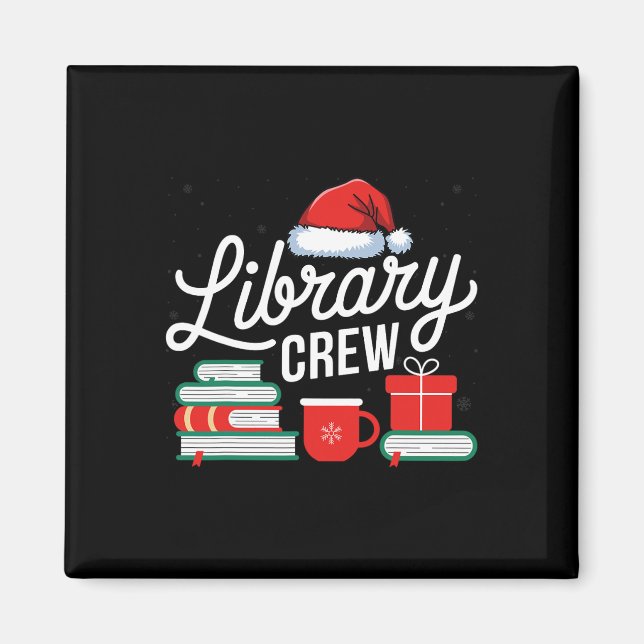 Aimant Amateurs de livres de l'équipe de bibliothèque Lib (Devant)