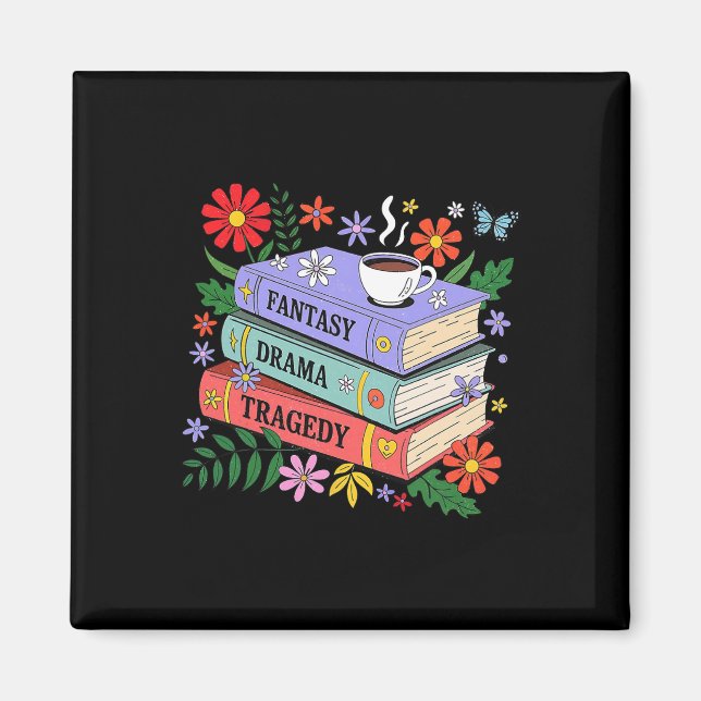 Aimant Amateurs de livres Imaginaire Drama Tragedy Subtle (Devant)