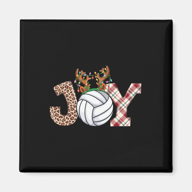 Aimant Amateurs de volleyball Garçons Filles Enfants Noël (Devant)