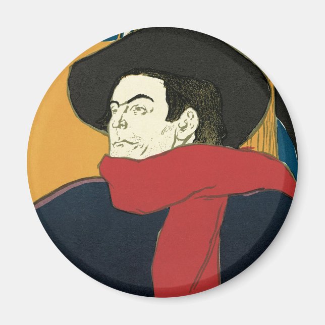 Aimant Ambassadeurs, Aristide Bruant par Toulouse Lautrec (Devant)